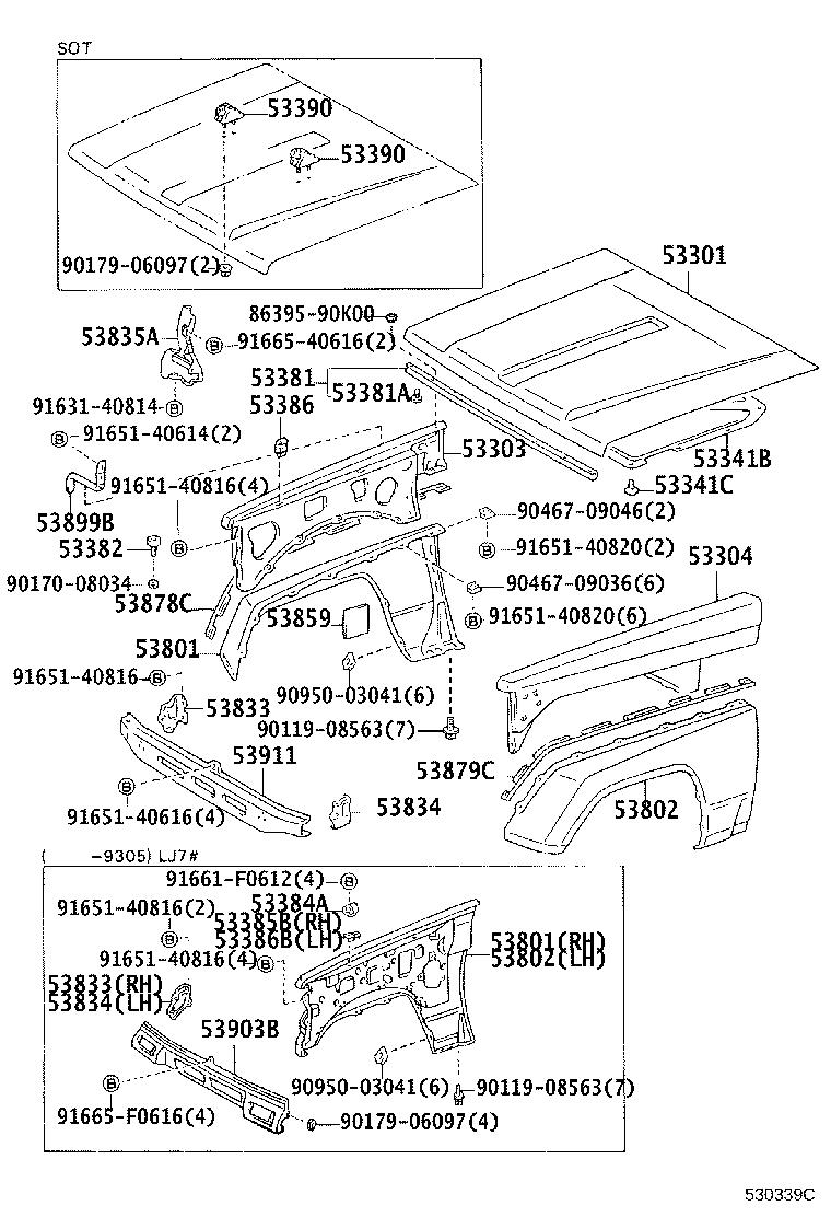 53802-60700 FENDER SUB-ASSY, FRONT LH product image