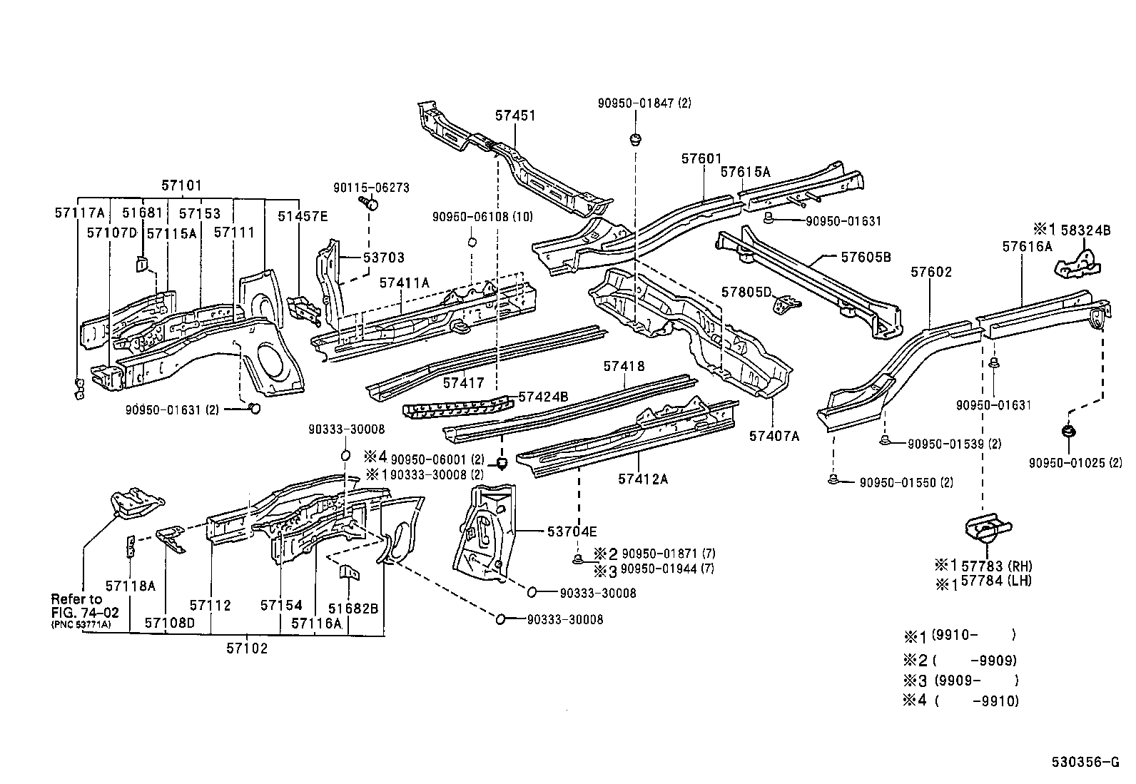 57102-1A906 MEMBER SUB-ASSY, FRONT SIDE, LH product image