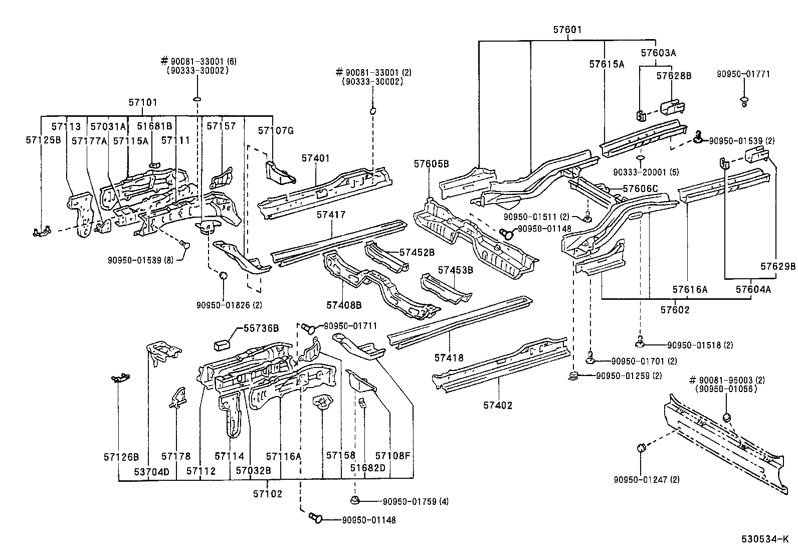 51682-20070 PLATE, FRONT BRAKE FLEXIBLE HOSE SUPPORT, LH product image