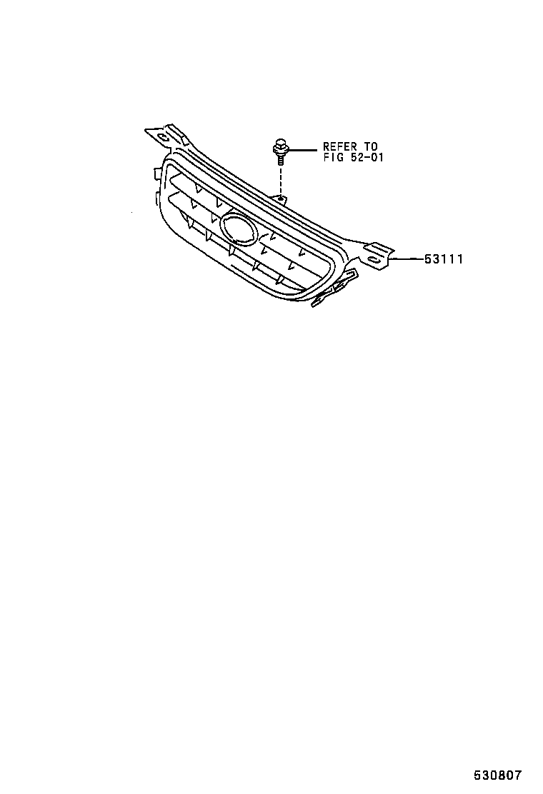 53111-33110 GRILLE, RADIATOR product image