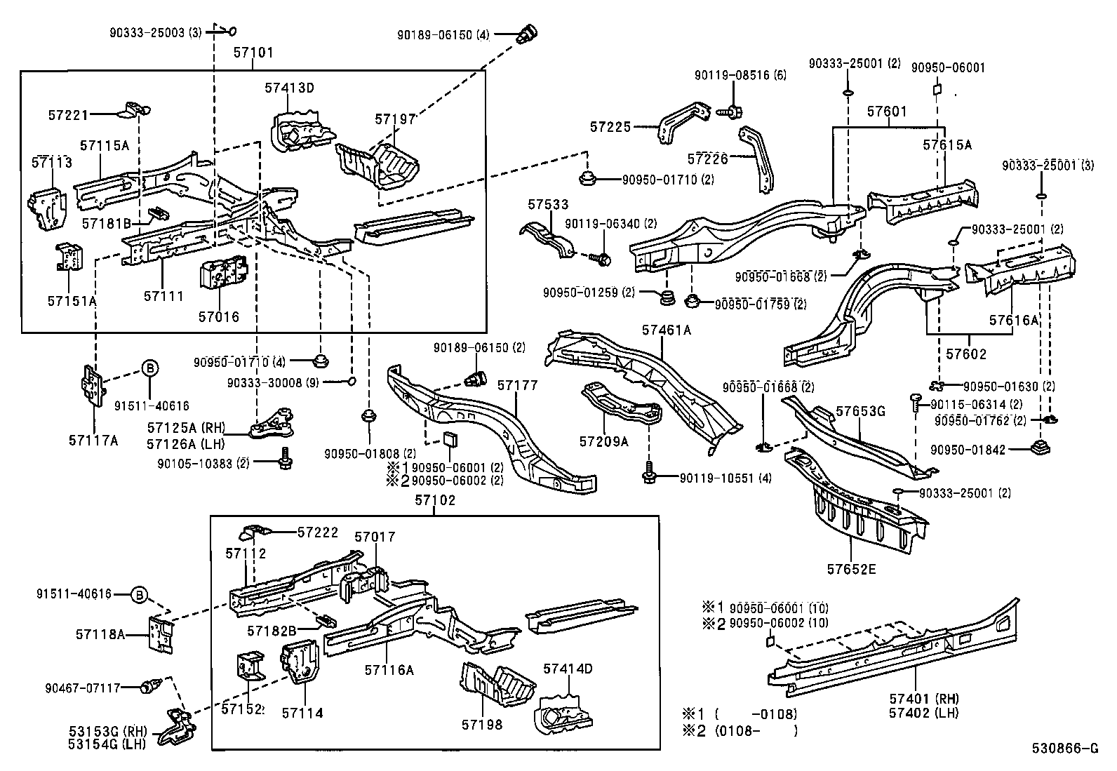53154-30100 GUIDE, RADIATOR GRILLE SIDE AIR, LH product image