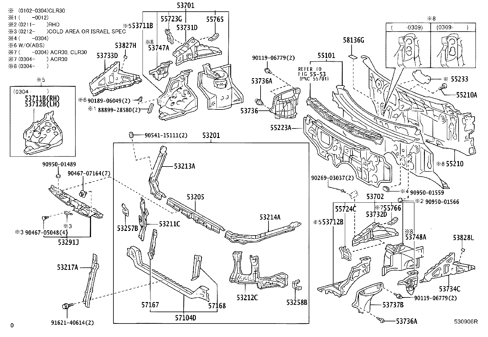 55110-28080 PANEL SUB-ASSY, DASH product image