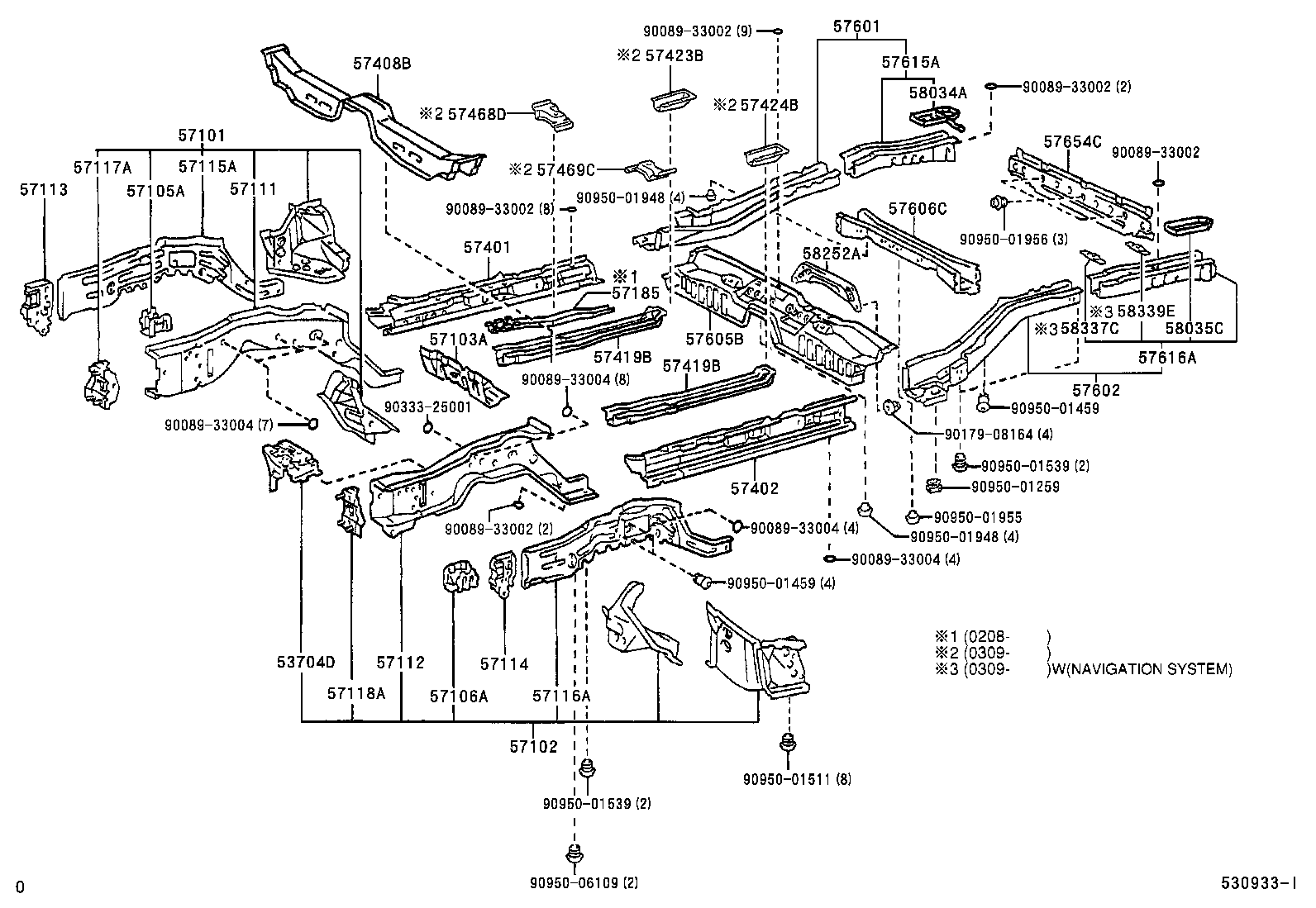 57033-YC010 REINFORCEMENT, FRONT BUMPER MOUNTING product image