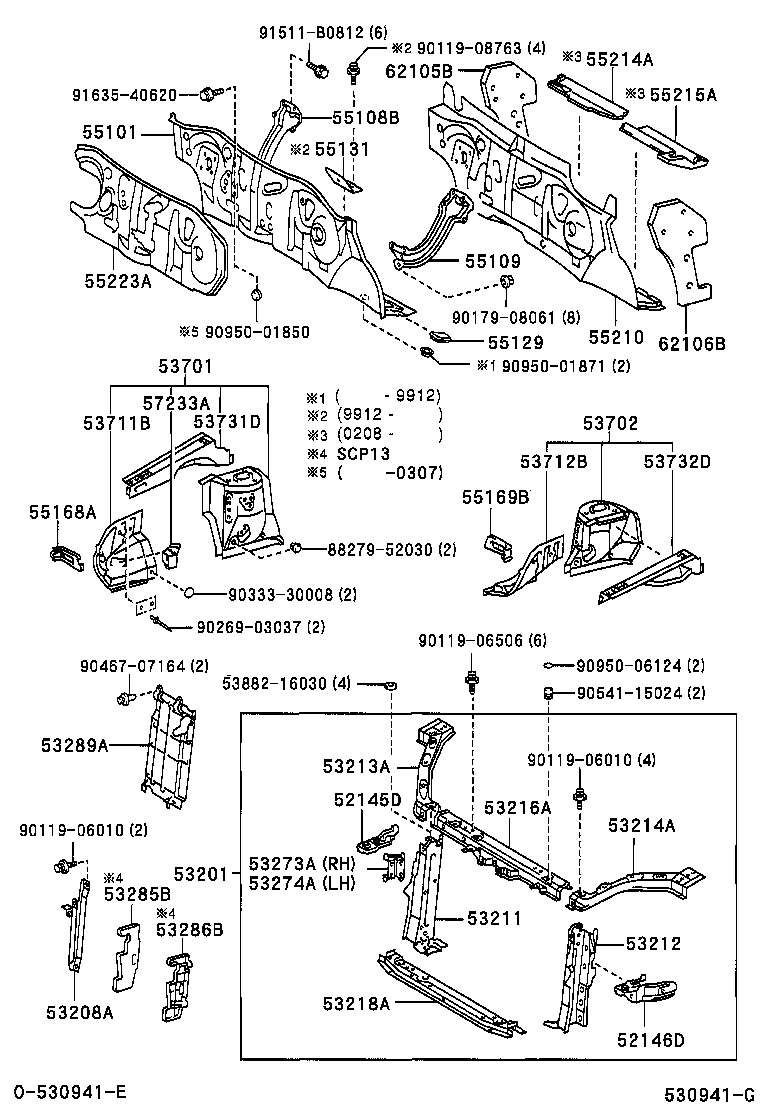 53289-52040 COVER, RADIATOR SUPPORT OPENING product image