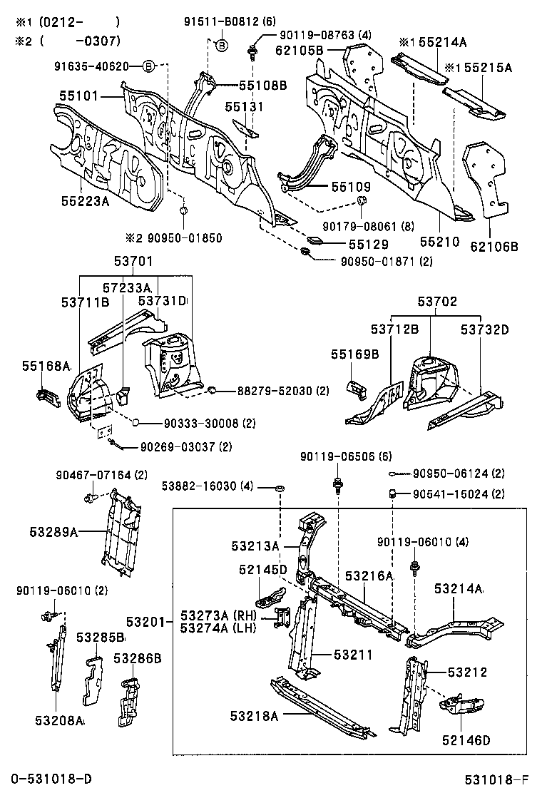 53289-52040 COVER, RADIATOR SUPPORT OPENING product image