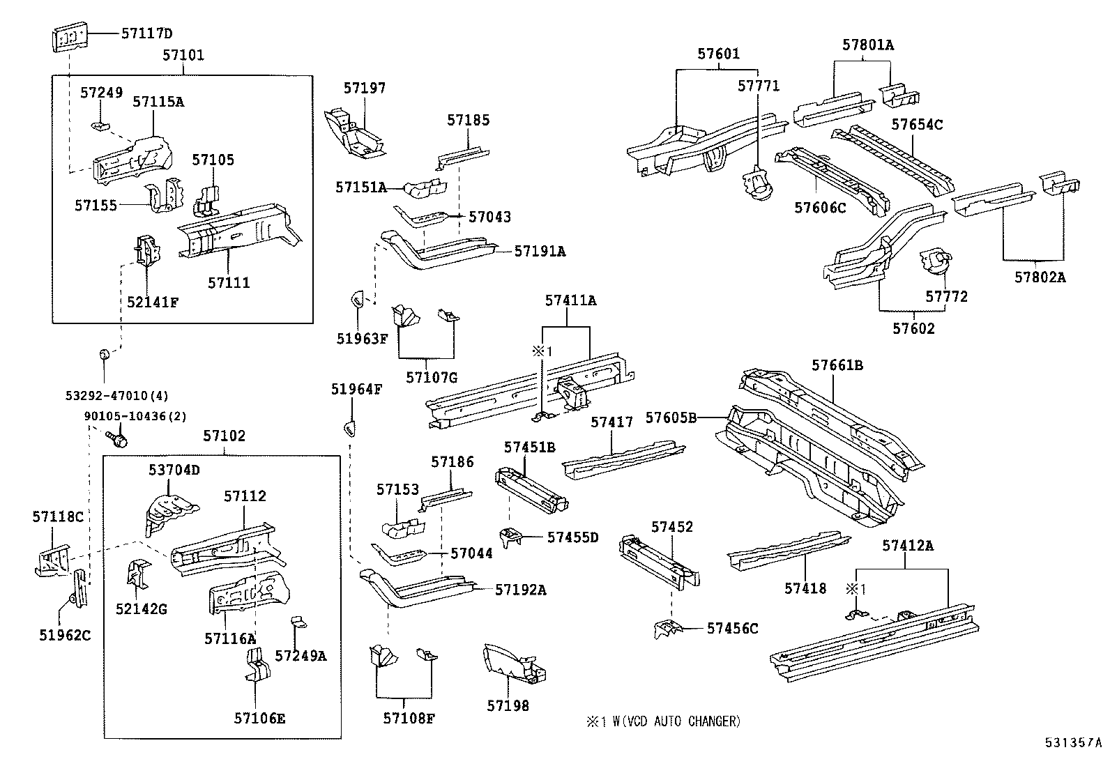 51301-0D030 PLATE, REAR SPRING, RH product image