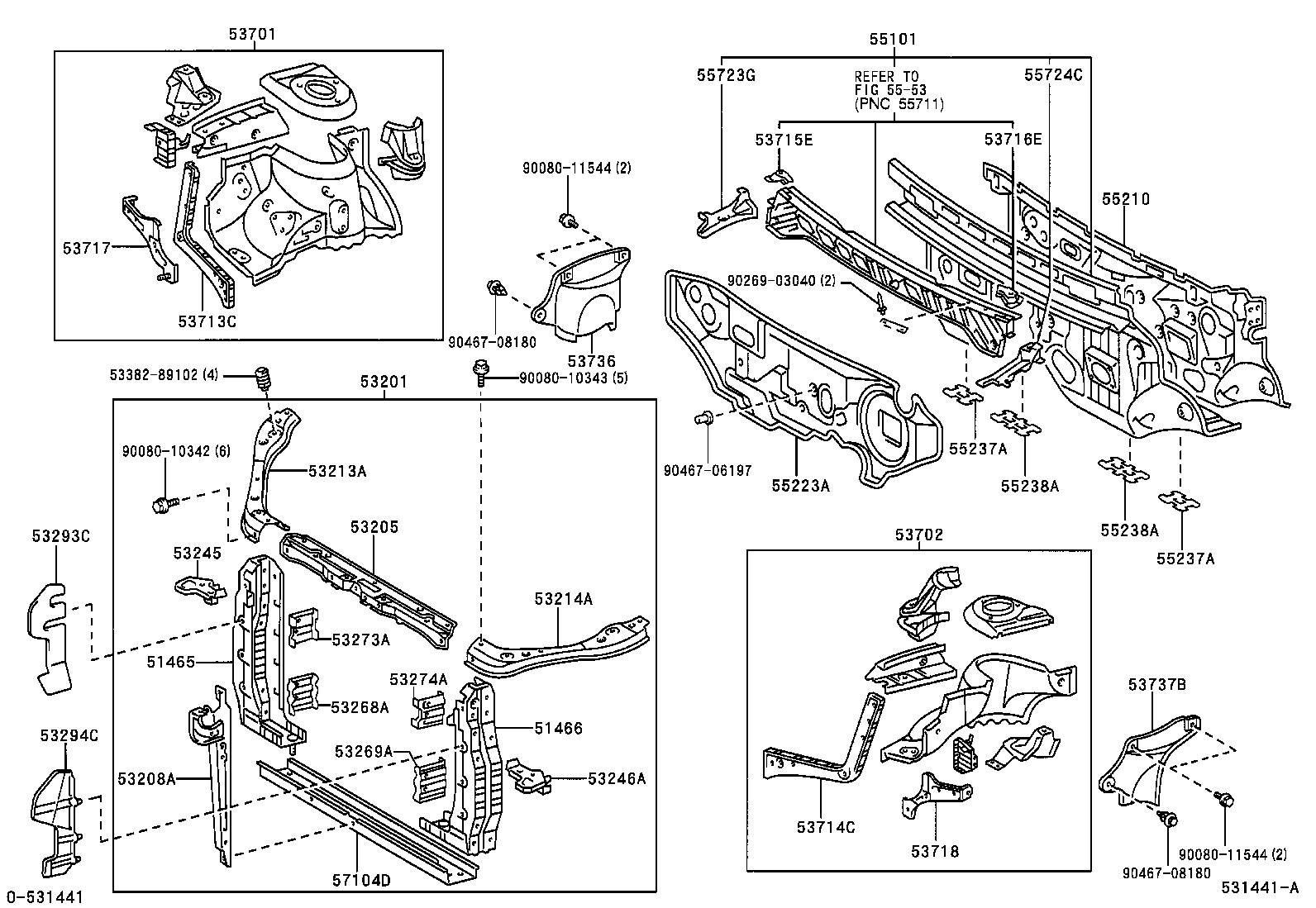 51465-08030 BRACE, RADIATOR SUPPORT, UPPER RH product image