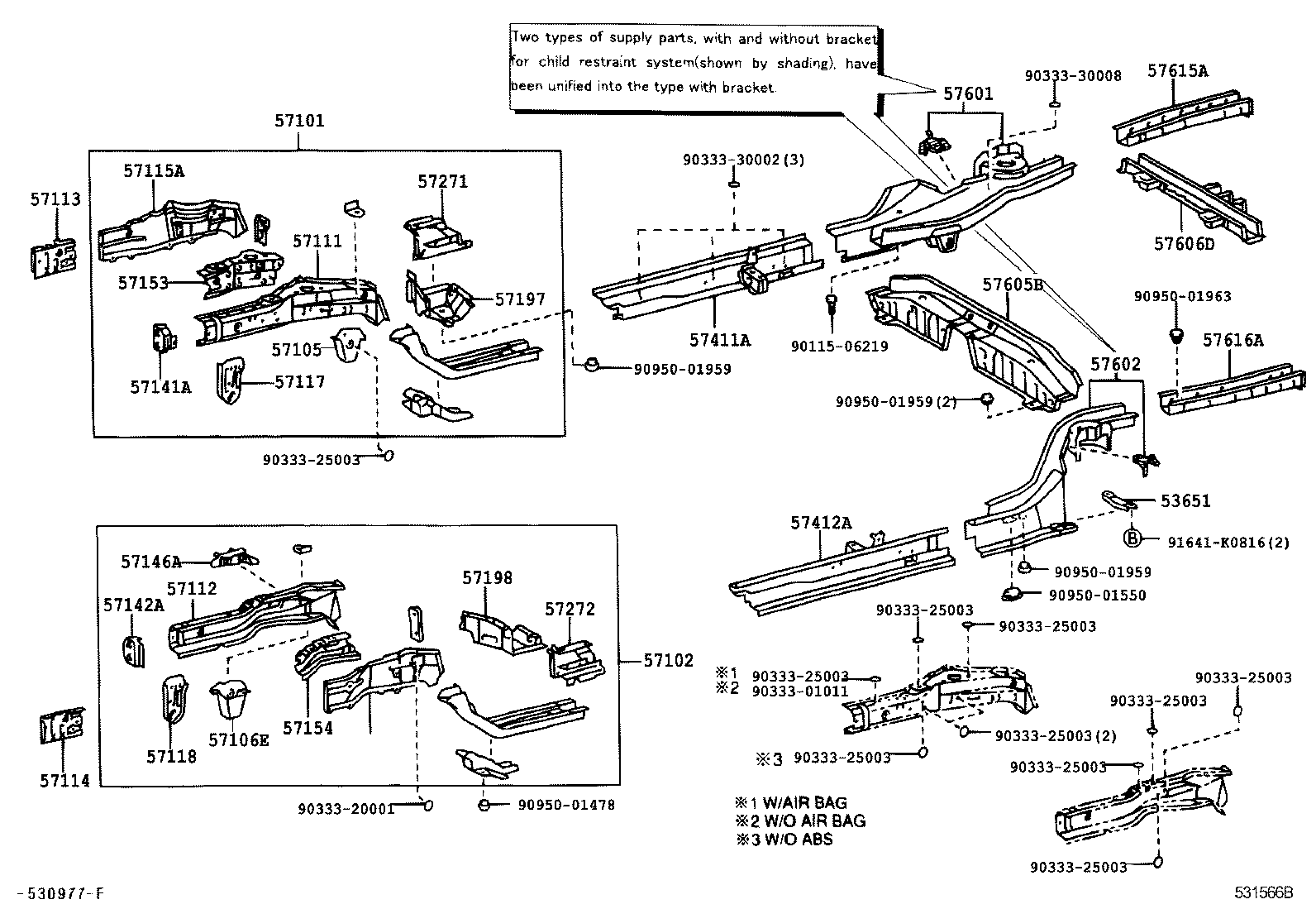 57102-1A310 MEMBER SUB-ASSY, FRONT SIDE, LH product image