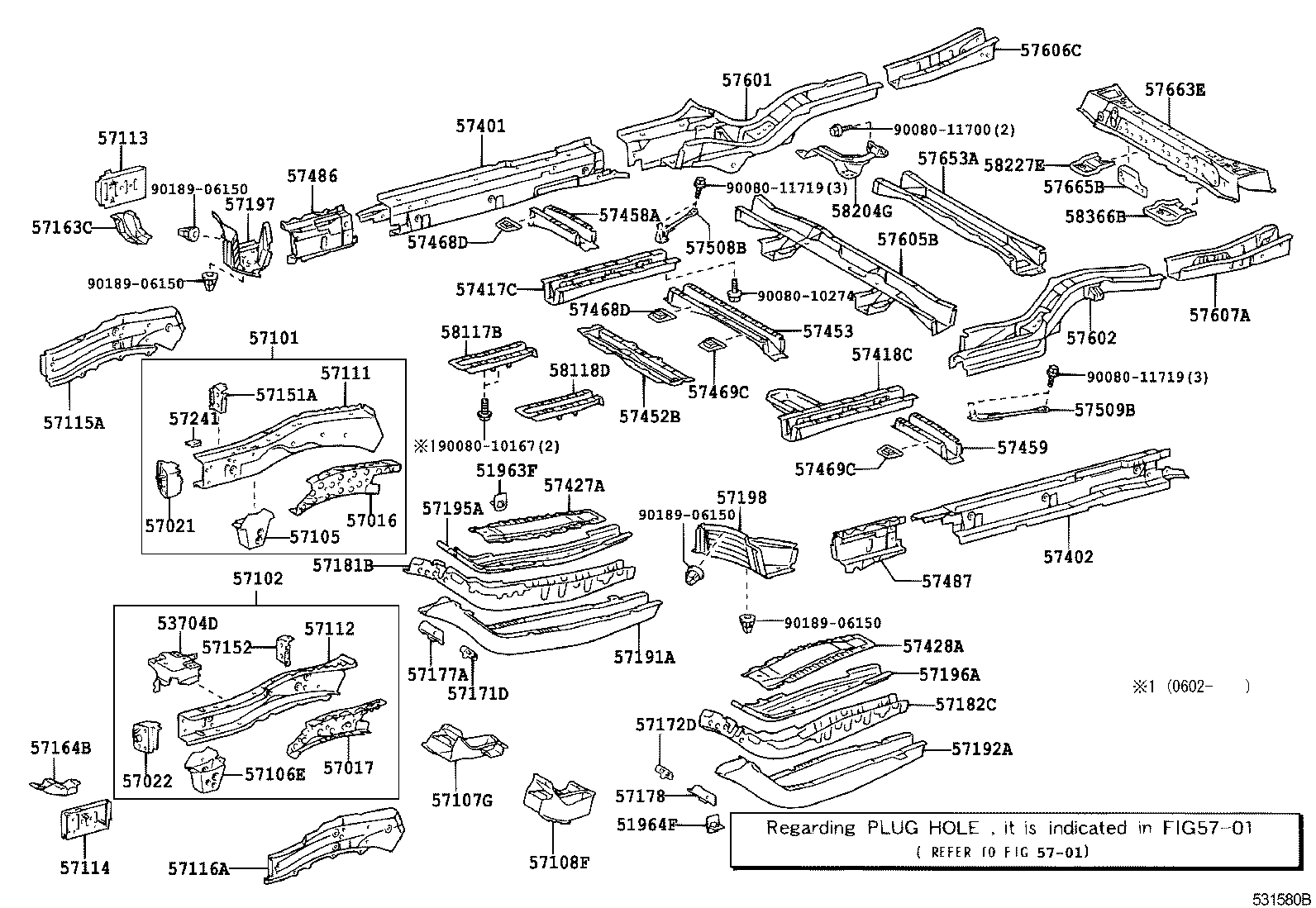 51961-0E080 HOOK, TRANSPORT product image