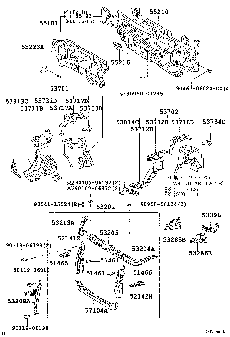 51466-44010 BRACE, RADIATOR SUPPORT, UPPER LH product image
