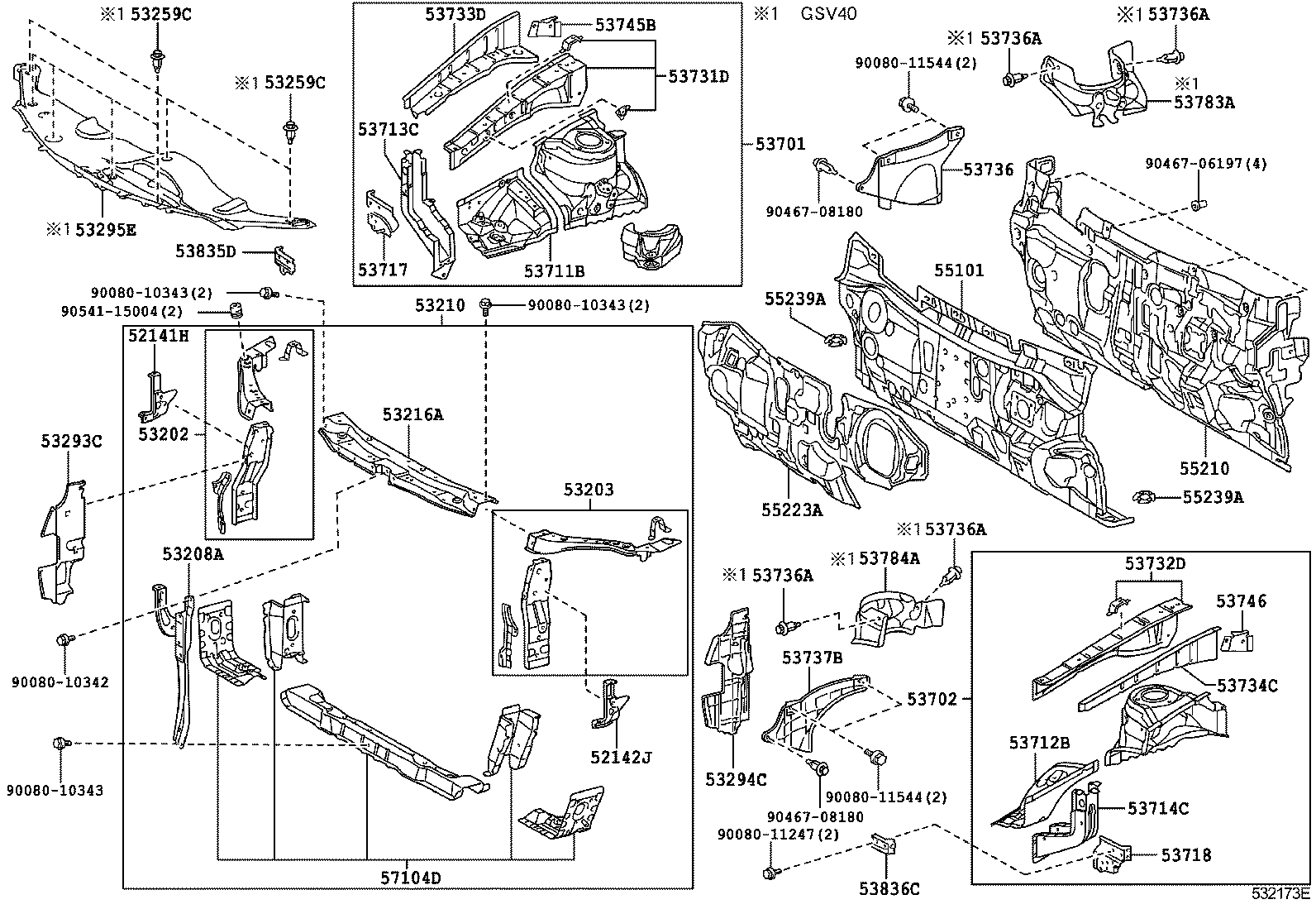 53294-06030 DEFLECTOR, RADIATOR SIDE, LH product image