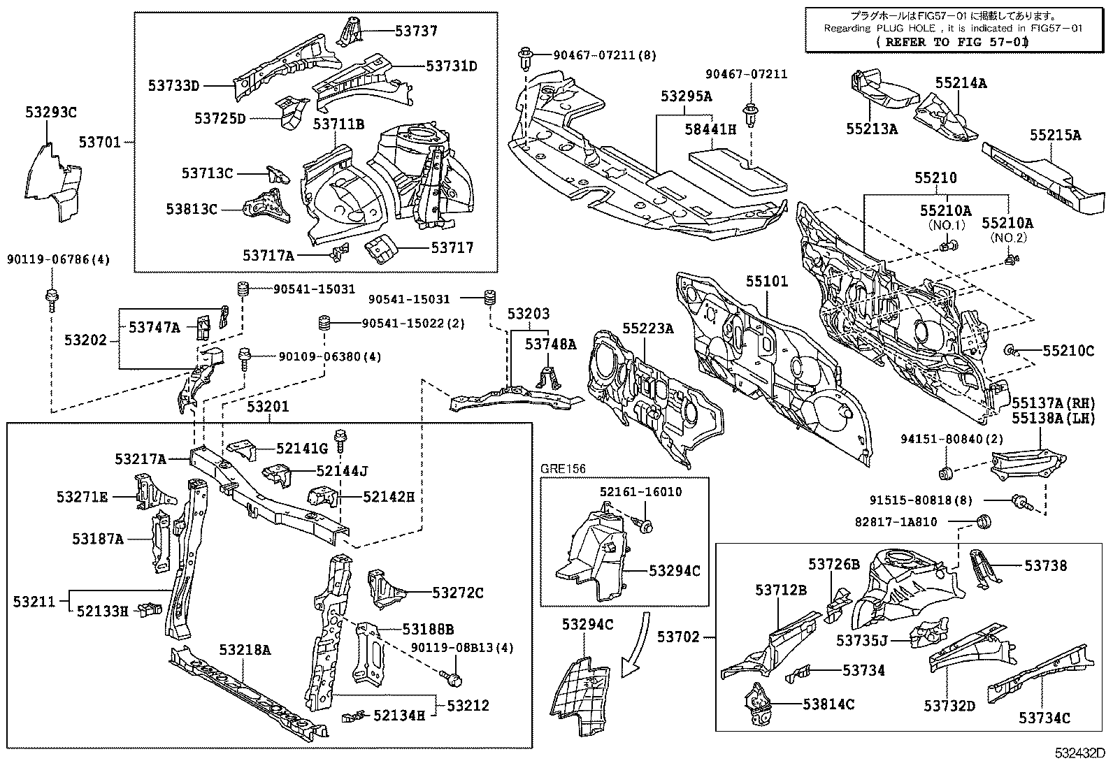 52081-12040 STAY, FRONT BUMPER, RH product image