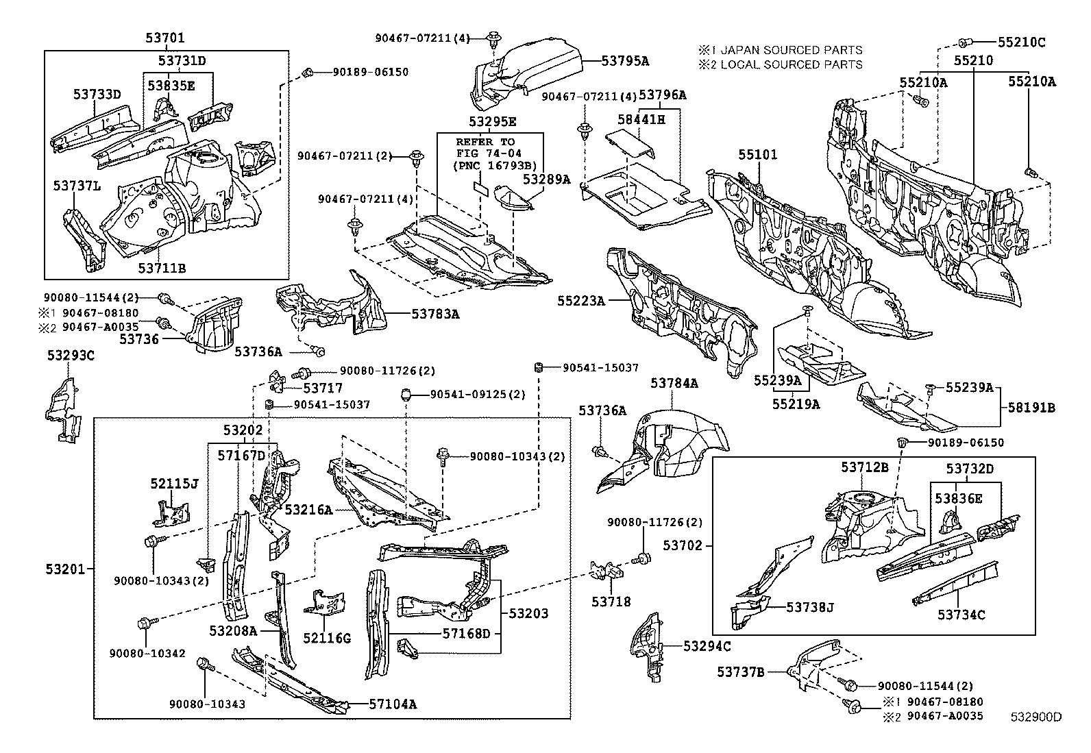 53294-0E070 DEFLECTOR, RADIATOR SIDE, LH product image