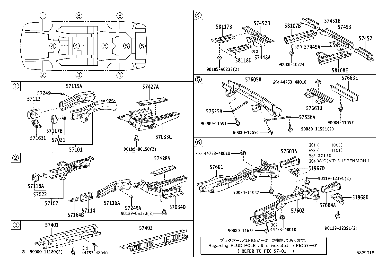 51967-0E050 HOOK SUB-ASSY,REAR product image