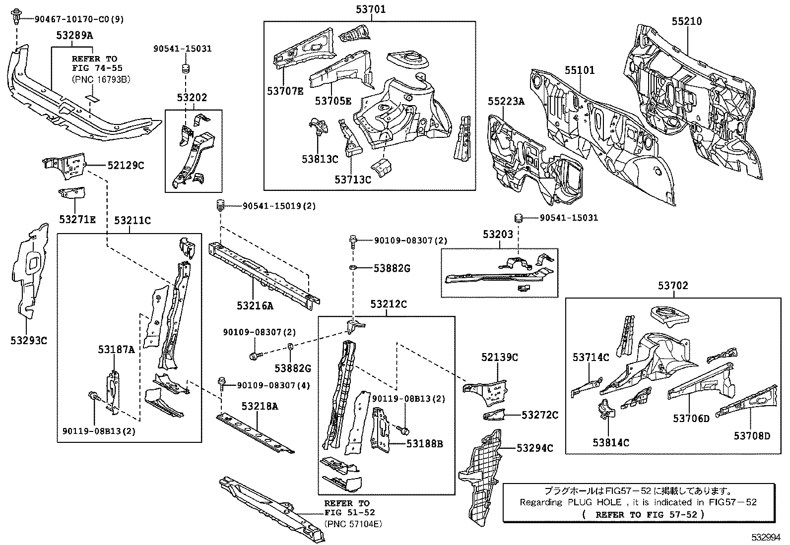 53188-0R020 STAY, RADIATOR SUPPORT, LH product image