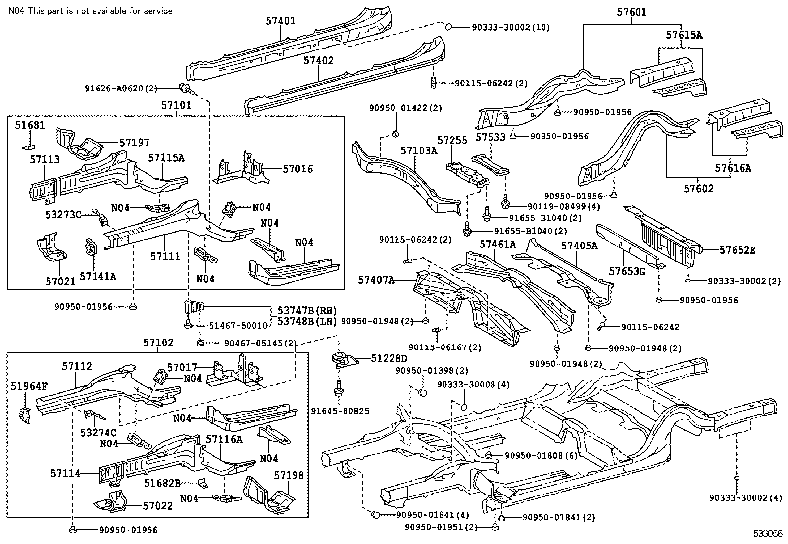 51681-50040 BRACKET, FLEXIBLE HOSE product image