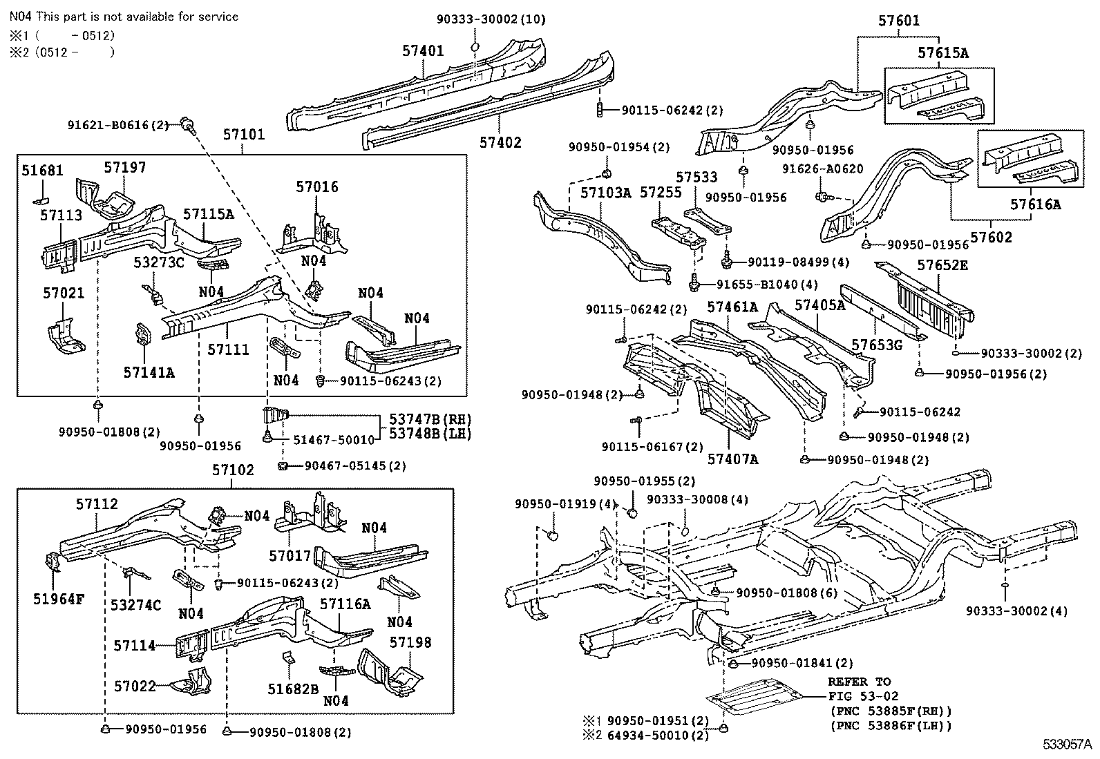 51681-50040 BRACKET, FLEXIBLE HOSE product image