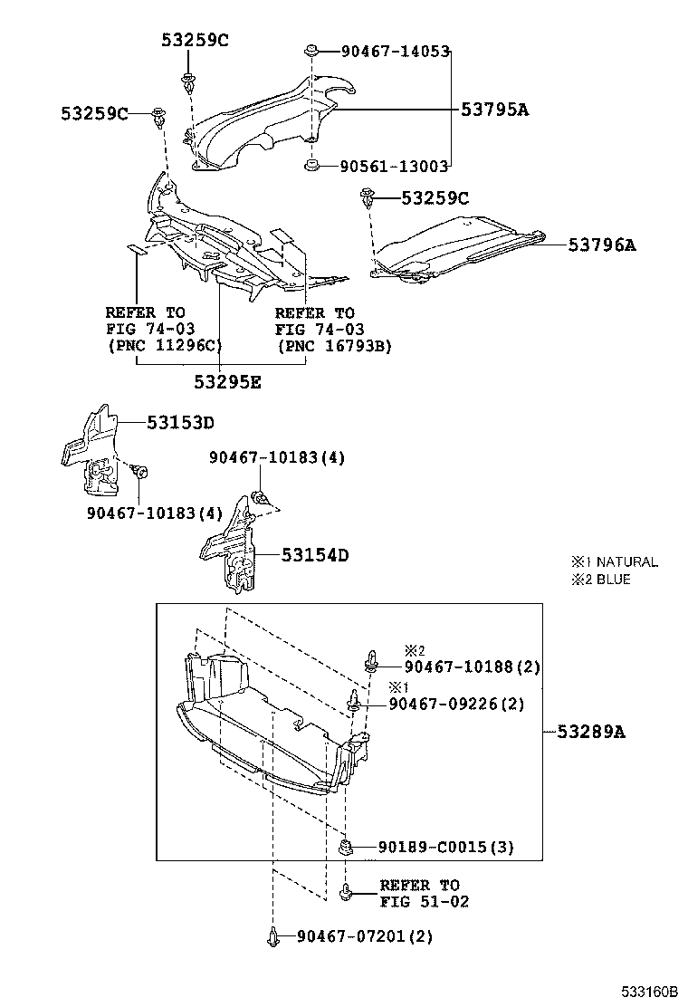 53289-0N030 COVER, RADIATOR SUPPORT OPENING product image
