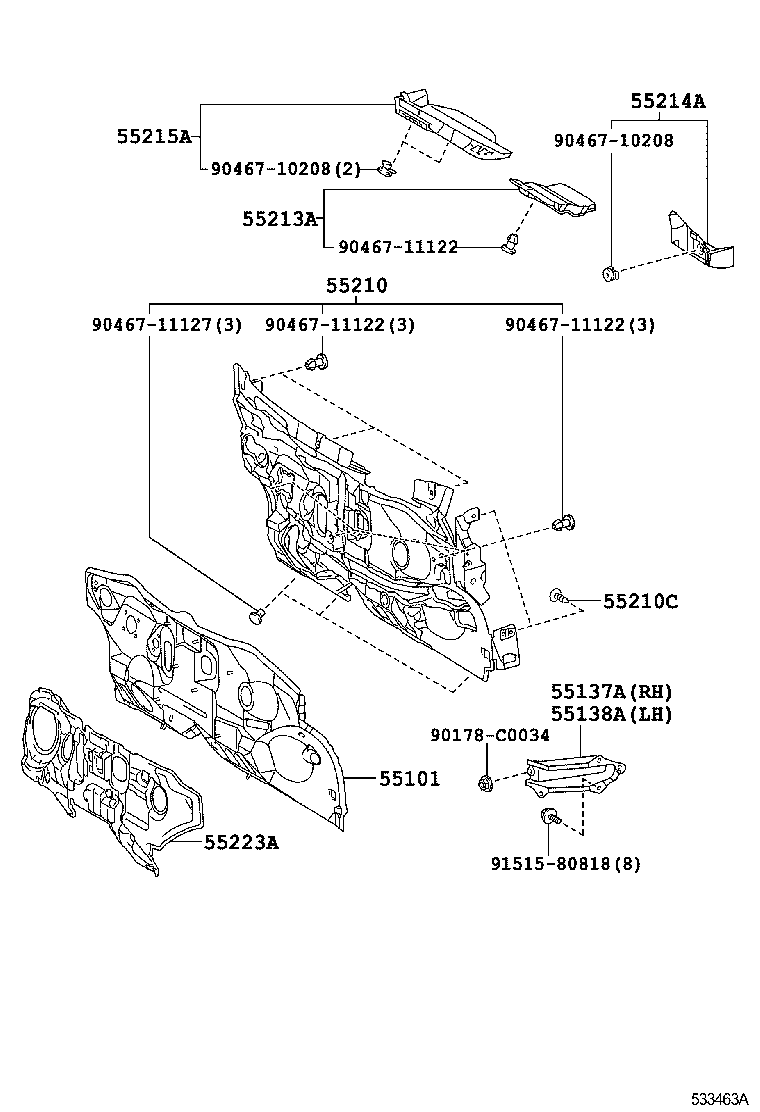 53187-02030 STAY, RADIATOR SUPPORT, RH product image