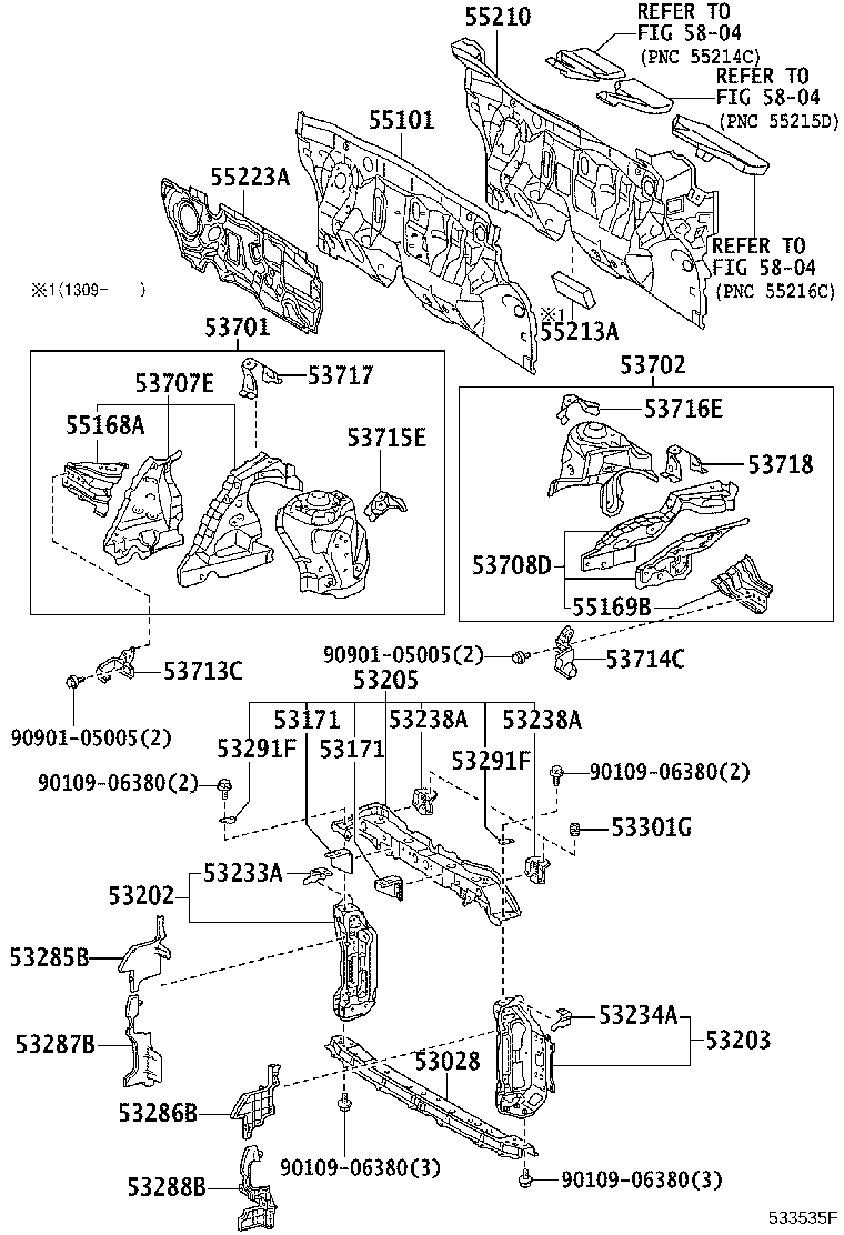 53384-50010 CUSHION, HOOD BUMPER product image