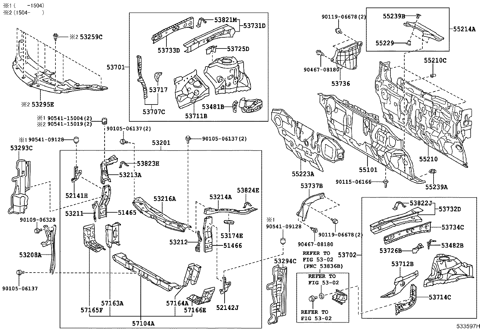 52142-06150 ARM, FRONT BUMPER, UPPER LH product image