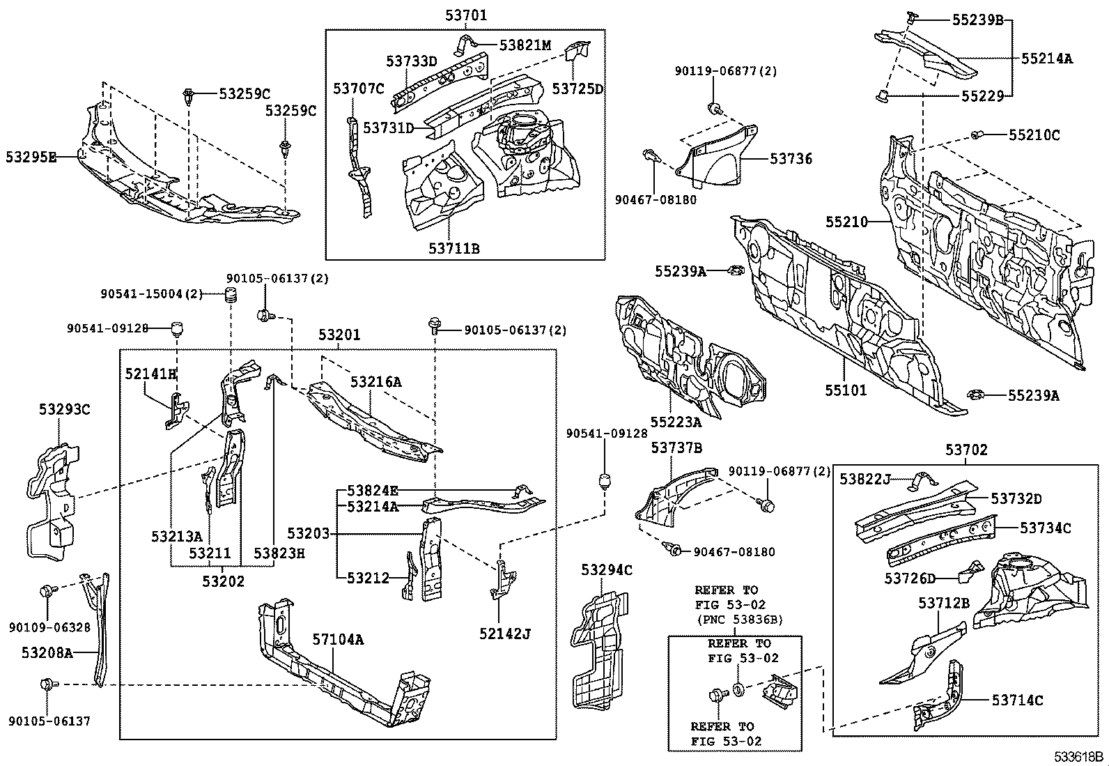 53294-06440 DEFLECTOR, RADIATOR SIDE, LH product image