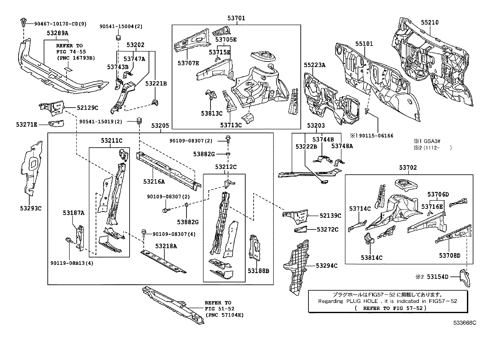 55101-42902 PANEL SUB-ASSY, DASH product image