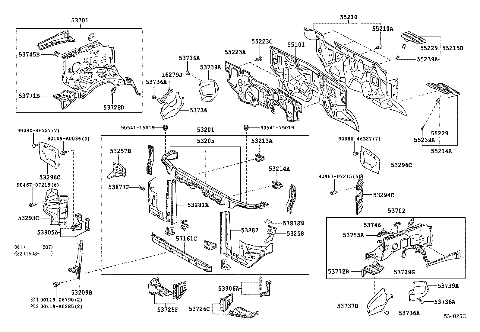 53294-0C040 DEFLECTOR, RADIATOR SIDE, LH product image
