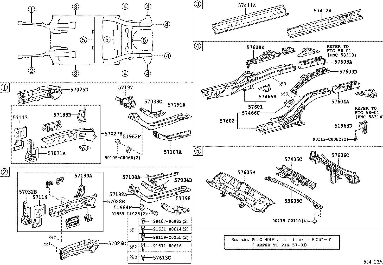 57031-02030 REINFORCE SUB-ASSY, FRONT SIDE MEMBER, NO.2 RH product image