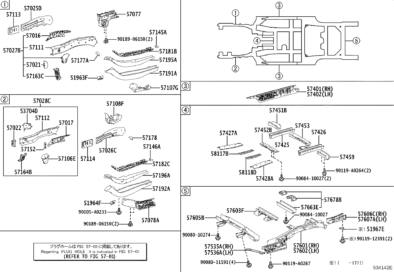 53704-0E050 SUPPORT SUB-ASSY, BATTERY, LH product image
