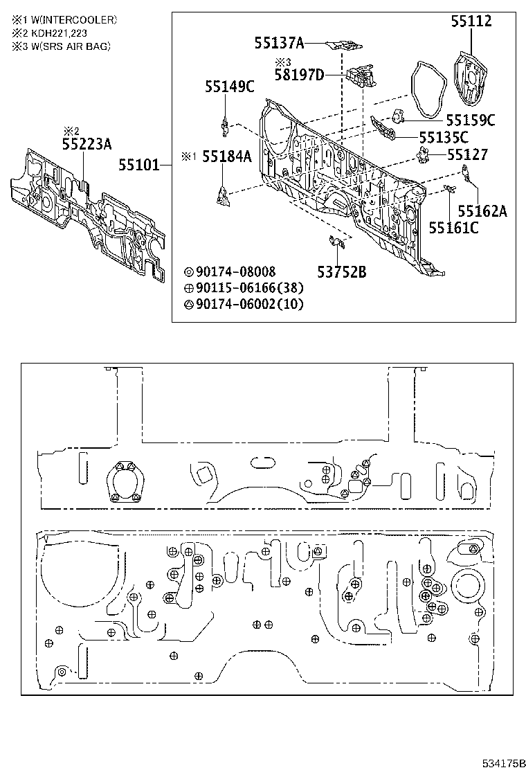 55015-0L030 PANEL SUB-ASSY, DASH product image