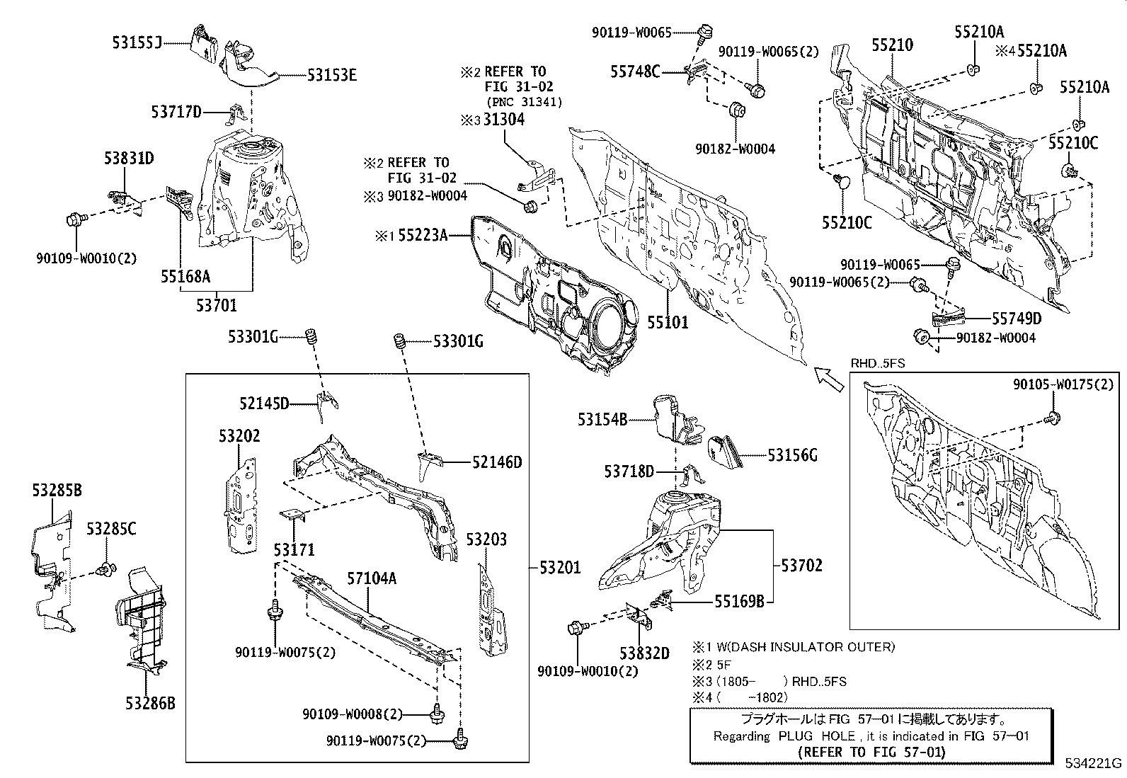 52145-0H020 BRACKET, FRONT BUMPER SIDE MOUNTING, RH product image