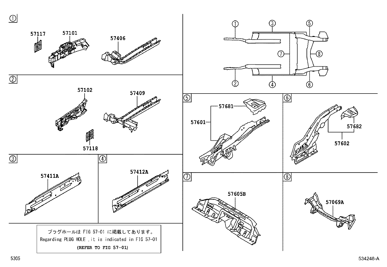 57102-B2200 MEMBER SUB-ASSY, FRONT SIDE, LH product image