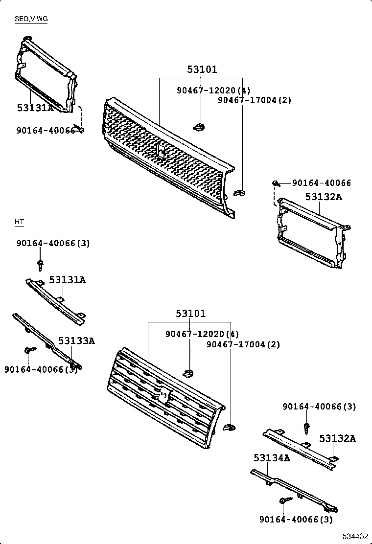 53131-22240 DOOR, HEADLAMP, RH product image