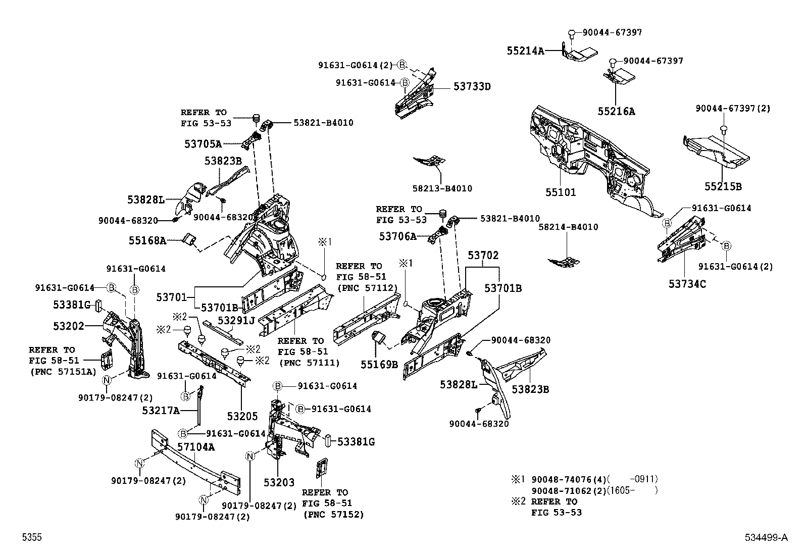 53205-B4011 SUPPORT SUB-ASSY, RADIATOR, UPPER product image