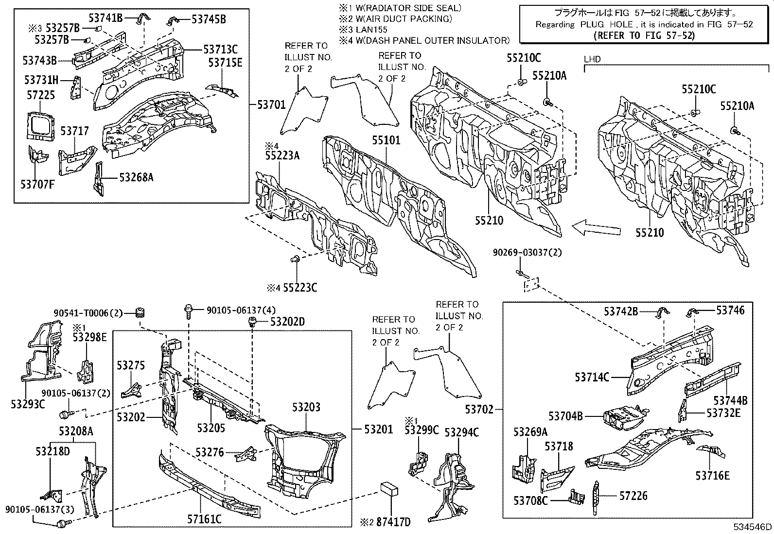 53208-KK080 SUPPORT SUB-ASSY, HOOD LOCK product image