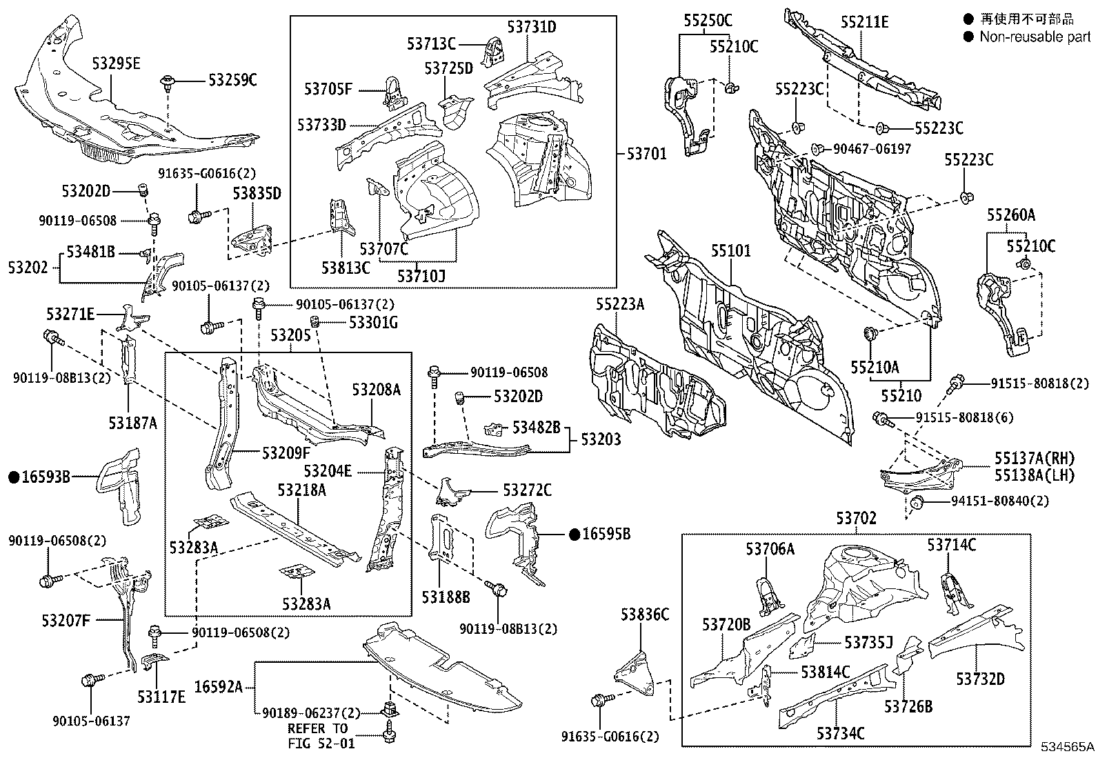 16592-77010 GUIDE, RADIATOR AIR, NO.3 product image