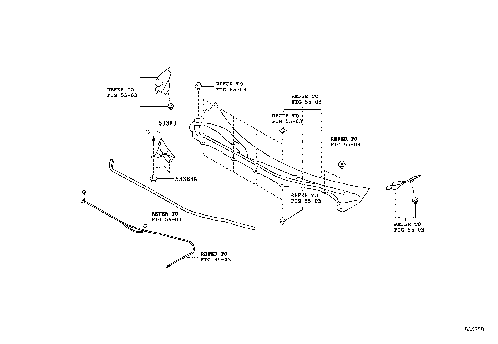 53801-18030 FENDER SUB-ASSY, FRONT RH product image