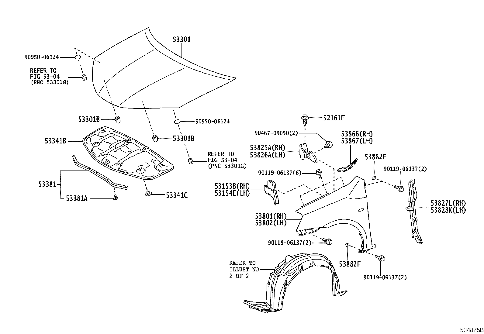 53153-0D030 GUIDE, FRONT SIDE AIR product image