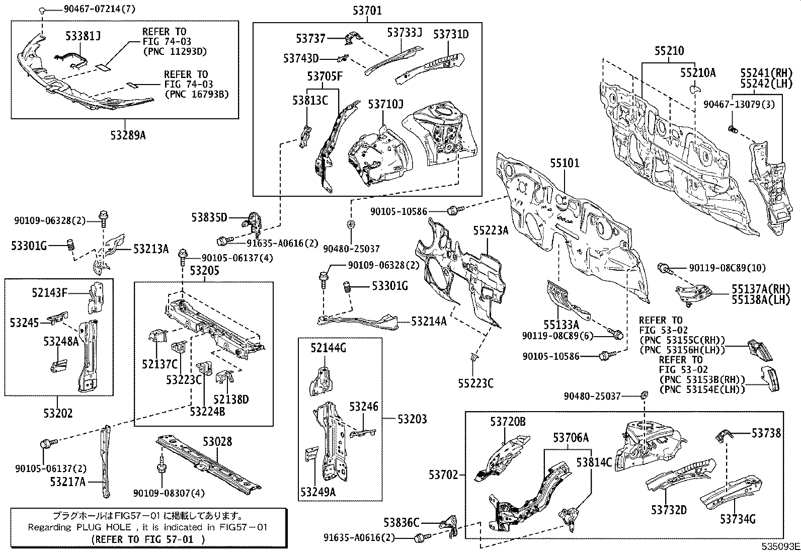 53203-47902 SUPPORT SUB-ASSY, RADIATOR, LH product image