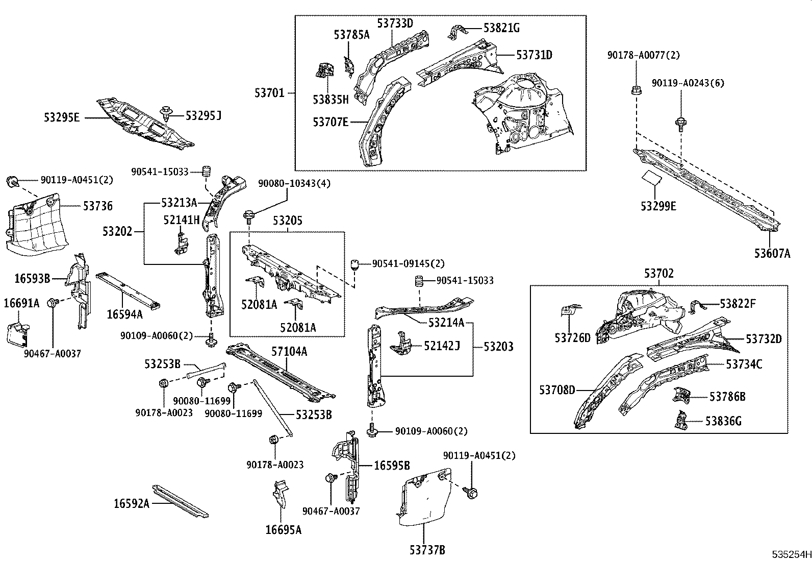 53019-06020 SHUTTER SUB-ASSY, RADIATOR product image