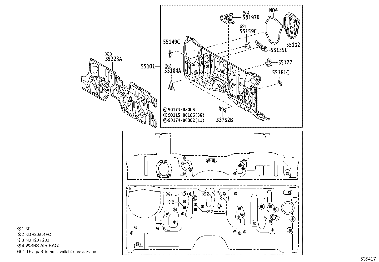 53209-26110 BRACE SUB-ASSY, HOOD LOCK SUPPORT product image