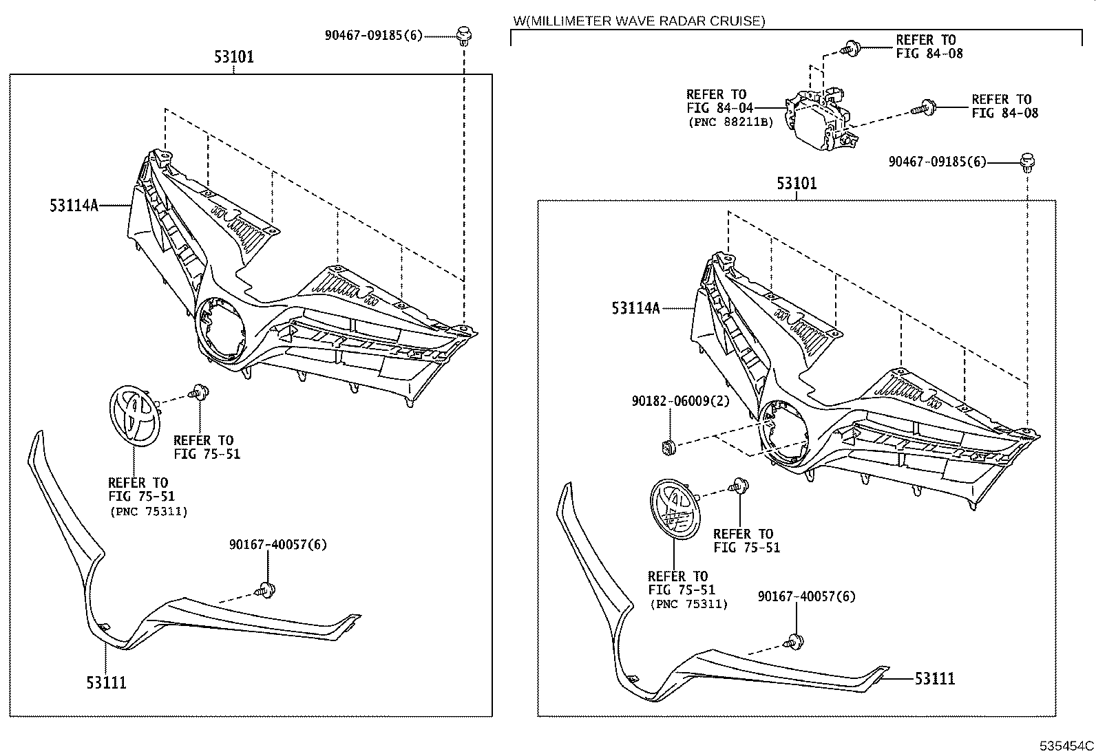 53111-08100 GRILLE, RADIATOR product image