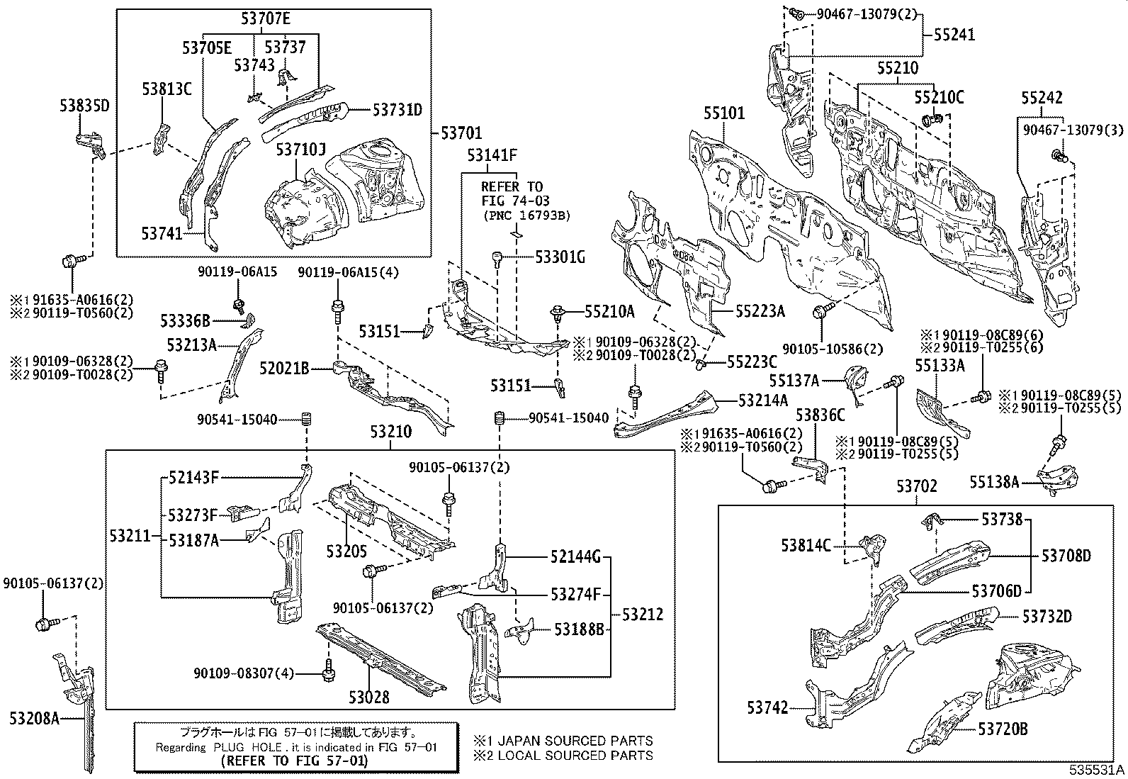 53201-F4900 SUPPORT ASSY, RADIATOR product image