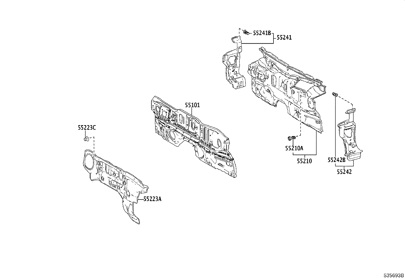 16593-F0490 GUIDE, RADIATOR AIR, NO.1 RH product image