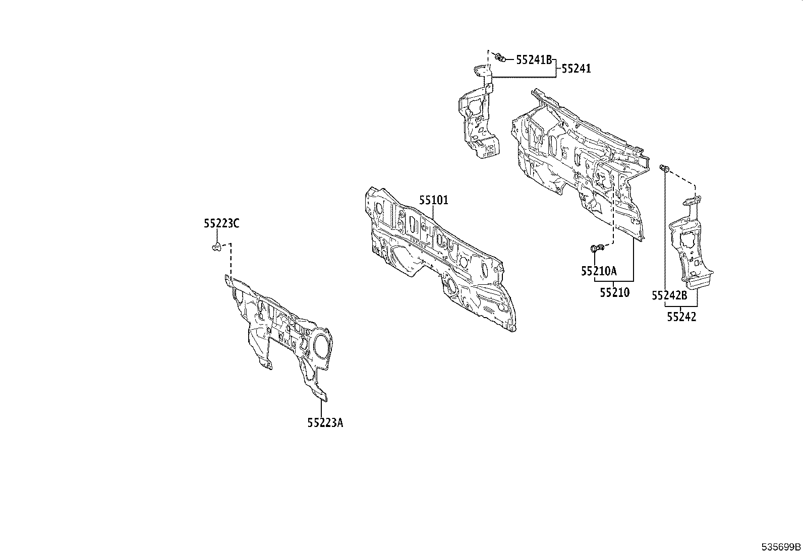 16593-F0490 GUIDE, RADIATOR AIR, NO.1 RH product image