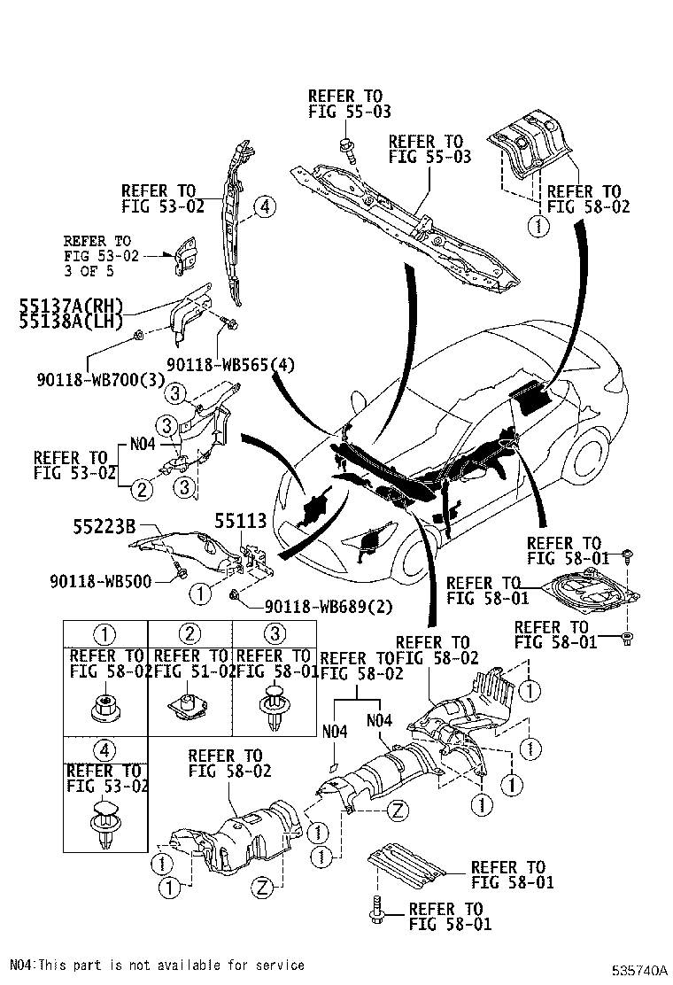 53705-WB001 MEMBER SUB-ASSY, FRONT APRON TO COWL SIDE, RH product image