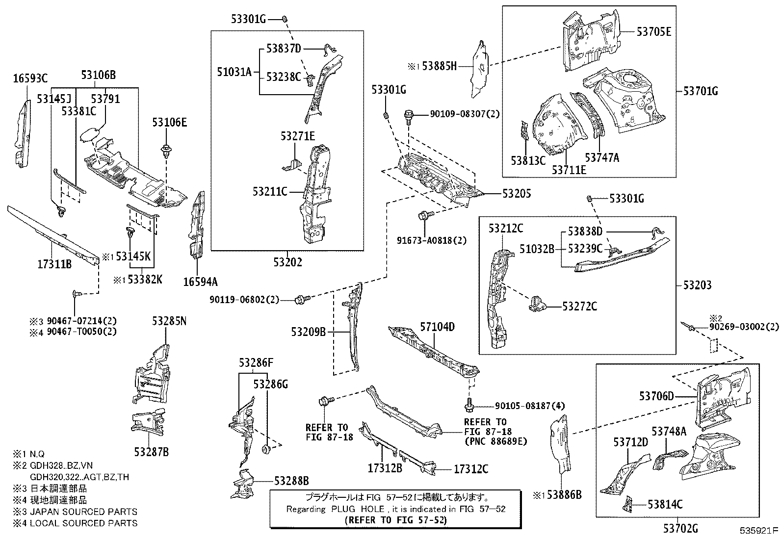 16594-31030 GUIDE, RADIATOR AIR, NO.2 product image