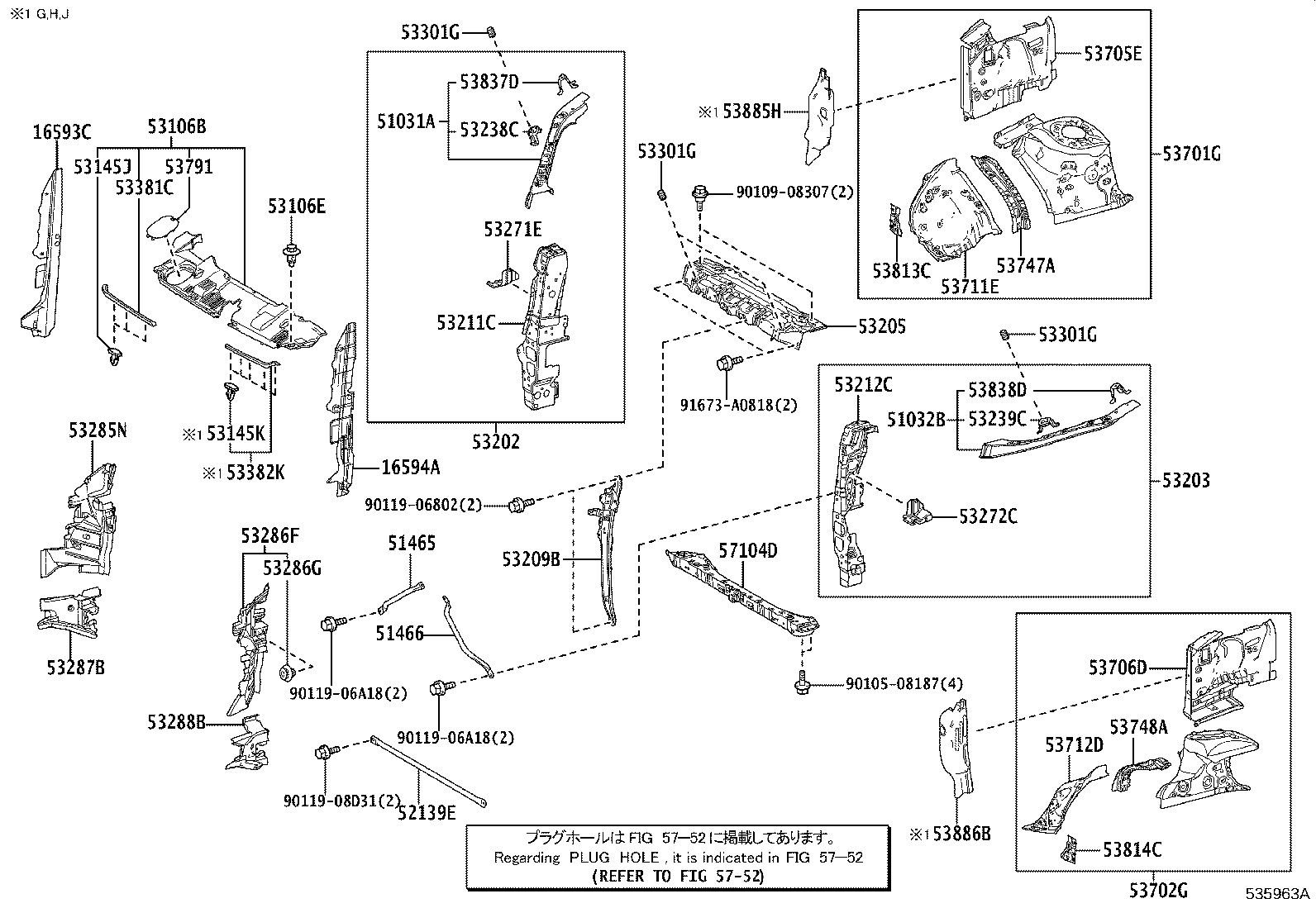 16594-31030 GUIDE, RADIATOR AIR, NO.2 product image
