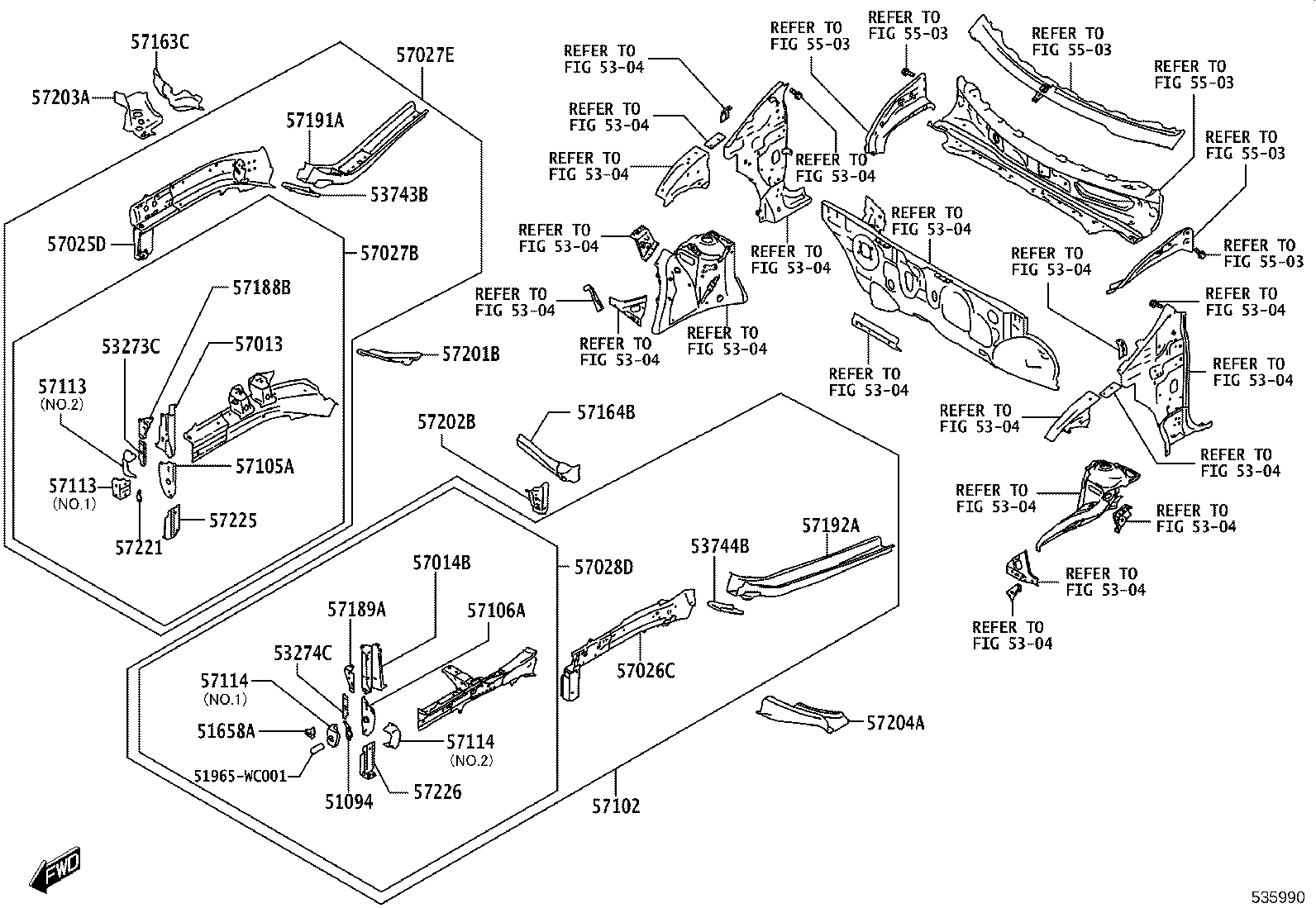 57129-WC001 PLATE SUB-ASSY, FRONT SIDE MEMBER, LH product image